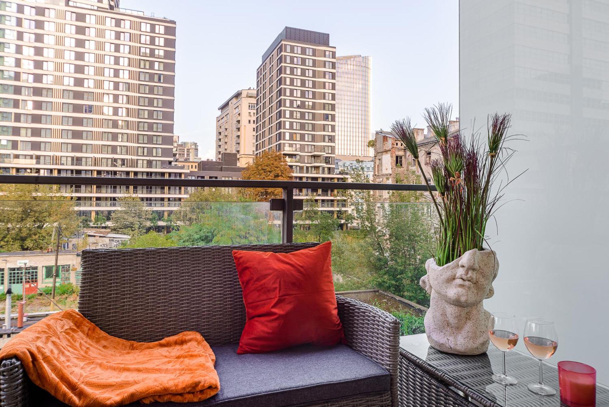 Luxury Apartments In Platinum Tower Varşovia Exterior foto